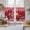 Red, variant on Red Mountains Tier Curtains 24 Inch Length, Modern Aesthetic Cherry Blossoms Cranes Cafe Short Curtains for Bathroom Over Sink, Small Kitchen Curtain Light Filtering Drapes 2 Panels 27.5"Wx24"L