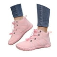 thumbnail image 3 of Ccpelsie Kids Ankle Boots Boys Girls Fashion Booties Winter Warm Shoes (Toddler/Little Kid)(Pink,5), 3 of 9