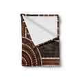 thumbnail image 2 of Tribal Soft Flannel Fleece Blanket, Traditional Aboriginal Pattern Pebble Stone Inspired Dots and Circular Tile Motifs, Cozy Plush for Indoor and Outdoor Use, 50" x 70", Multicolor, by Ambesonne, 2 of 6