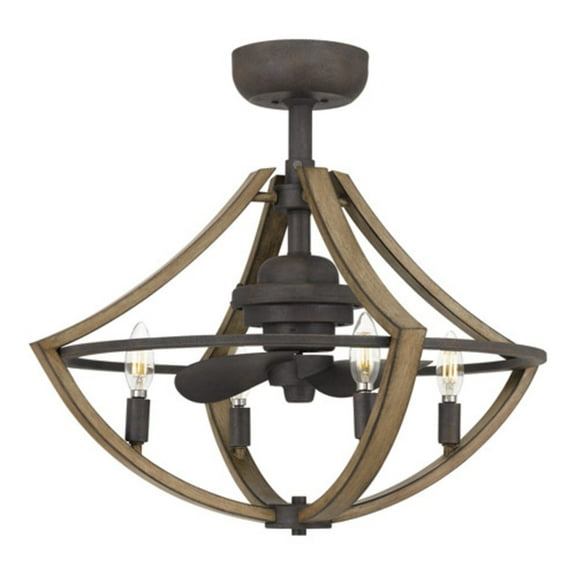 Quoizel Lighting - Four Light Fandelier - Fandelier - Shire - 24W 4 LED