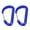 Blue, variant on 2Pcs Spring Snaps Hook Small D Shaped Clip Hook Backpacks Climbing Carabiner Keychains Clip