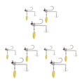 thumbnail image 3 of Yuarrent River Professional Hard Lure Bait Fish Kit de anzuelos triples Wobblers Crankbait Aparejos de pesca Accesorios 4cm + 5cm + 6cm Type1 NO1 Yuarrent CBP251310, 3 of 6