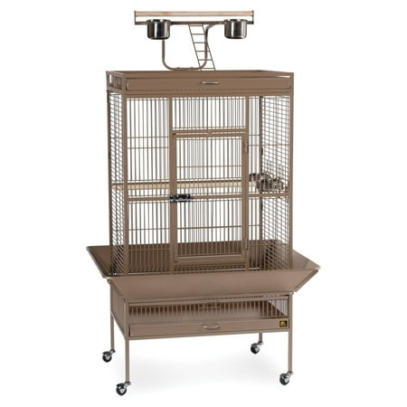 Prevue Pet Products Select Series Wrought Iron Parrot Cage - Coco Brown