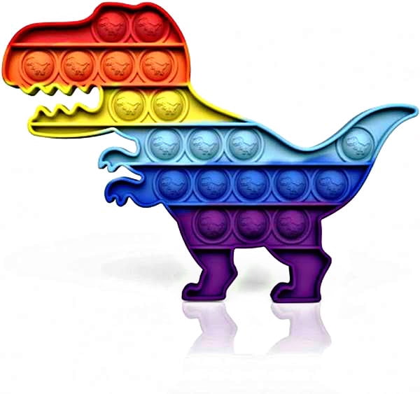 Magic Fidget POP it Dino T-Rex Toy Kinder Spielzeug Popit Push It Anti Stress 