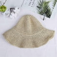 thumbnail image 2 of Gorra de playa de ala ancha FAMOORE con sombrero de paja para mujer, color beige, 2 of 7