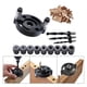 thumbnail image 1 of de guía de taladro de espiga para carpintería, accesorio de localizador de plantilla de guía de 3 orificios, superficie anodizada, profesional, Negro DYNWAVEMX Plantilla de espiga de agujeros, 1 of 8