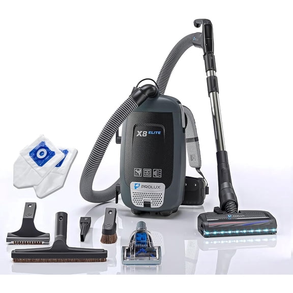 Prolux X8 Elite Backpack Vacuum Canister w/ Prolux Electric Powerhead Kit