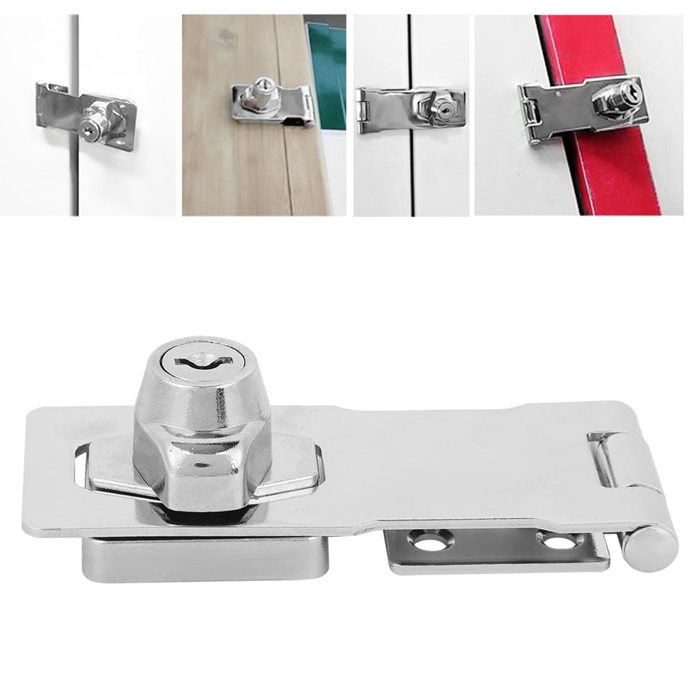 Leyeet Household Zinc Alloy Drawer Keyed Hasp Safety Locks Hardware for Furniture Cabinet Closet 