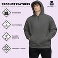 thumbnail image 6 of SOCKS'NBULK 3 Pack Mens Hoodie Sweatshirts, Cotton Blend, Bulk Adults Hoodies Sweatshirt, 6 of 7
