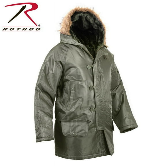 (Price/EA)Rothco 9387 N-3B Snorkel Parka-Sage Green-XS