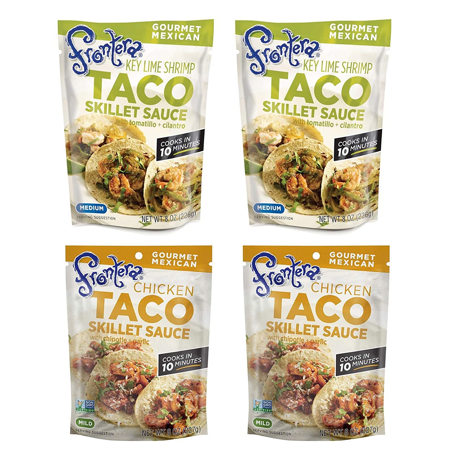 Frontera Gourmet Mexican Simmer Sauce 2 Flavors (2) Key Lime Shrimp