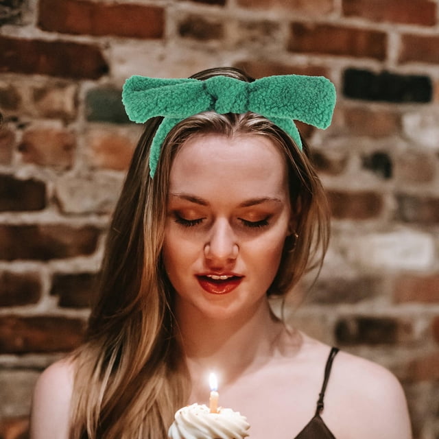 KALLORY 2Ud Cintas De Con Moño Para Maquillaje Y Lavado Facial Diademas Cómodas Y Decorativas