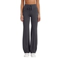 thumbnail image 2 of Tqcoqu Yoga Pants for Women Drawstring Elastic High Waisted Loose Fit Wide Leg Pants Workout with Bandage Pant,Dark Gray,Women's S-XXL, 2 of 8