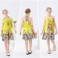 thumbnail image 3 of Uccdo 2-12T Summer Girls Strapless Boho Dress, Toddler Girls Casual Floral Beach Sundress, Flower Girls Off Shoulder Wedding Party Gown Prom Dresses, 2-12 Years, 3 of 4