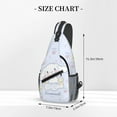 thumbnail image 3 of Cute Cinnamoroll Crossbody Shoulder Bag Backpack Sling Cross Chest Bag Diagonally Daypack Travel Hiking, 3 of 9