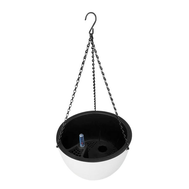 Cusimax Hanging Basket Planter Plastic Flower Pot Self
