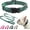 Green, variant on Dog Collar and Leash Set for Small Dogs, Adjustable Soft Puppy Collar with Quick Release Buckle, 5FT Heavy Duty Nylon Matching Leash for Boy Girl Chihuahua, Yorki, Bulldog, Green S
