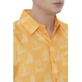 thumbnail image 3 of LA LEELA Mens Hawaiian Shirts Short Sleeve Button Down Shirt Men's Casual Vacation Shirts Vacation Summer Party Shirts for Men Funny XL Yellow Boat, 3 of 6