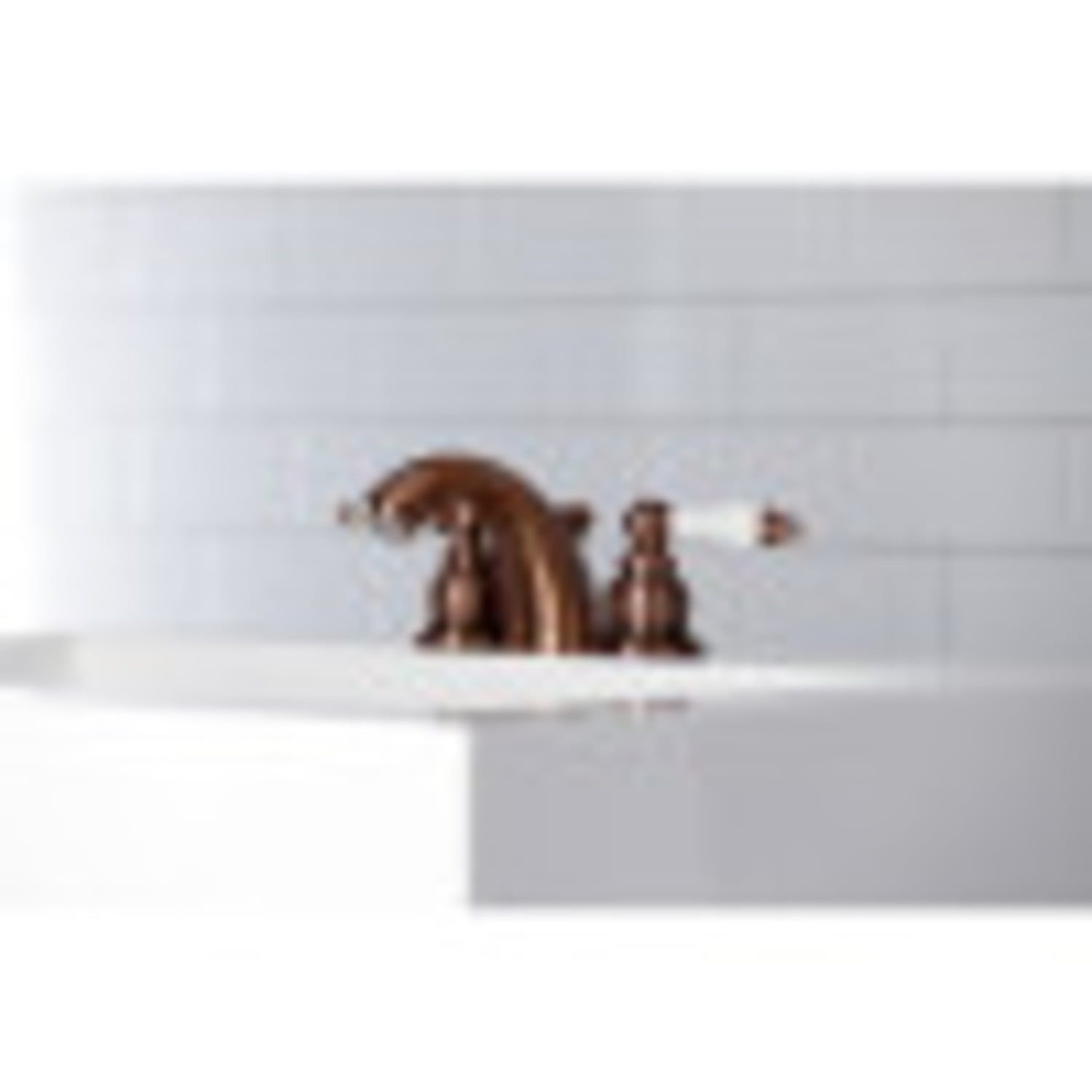 Kingston Brass KB956PL Victorian Mini-Widespread Bathroom Faucet, Antique Copper