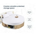 thumbnail image 3 of SGI Bedding Round Bed Skirt |Wrap Around Microfiber Bed Skirt | Fade Resistant, Wrinkle Free, Anti-static, Decorative, Extra Storage Space, Clutter-Free | 99" Diameter / 16" Drop, Taupe, 3 of 8
