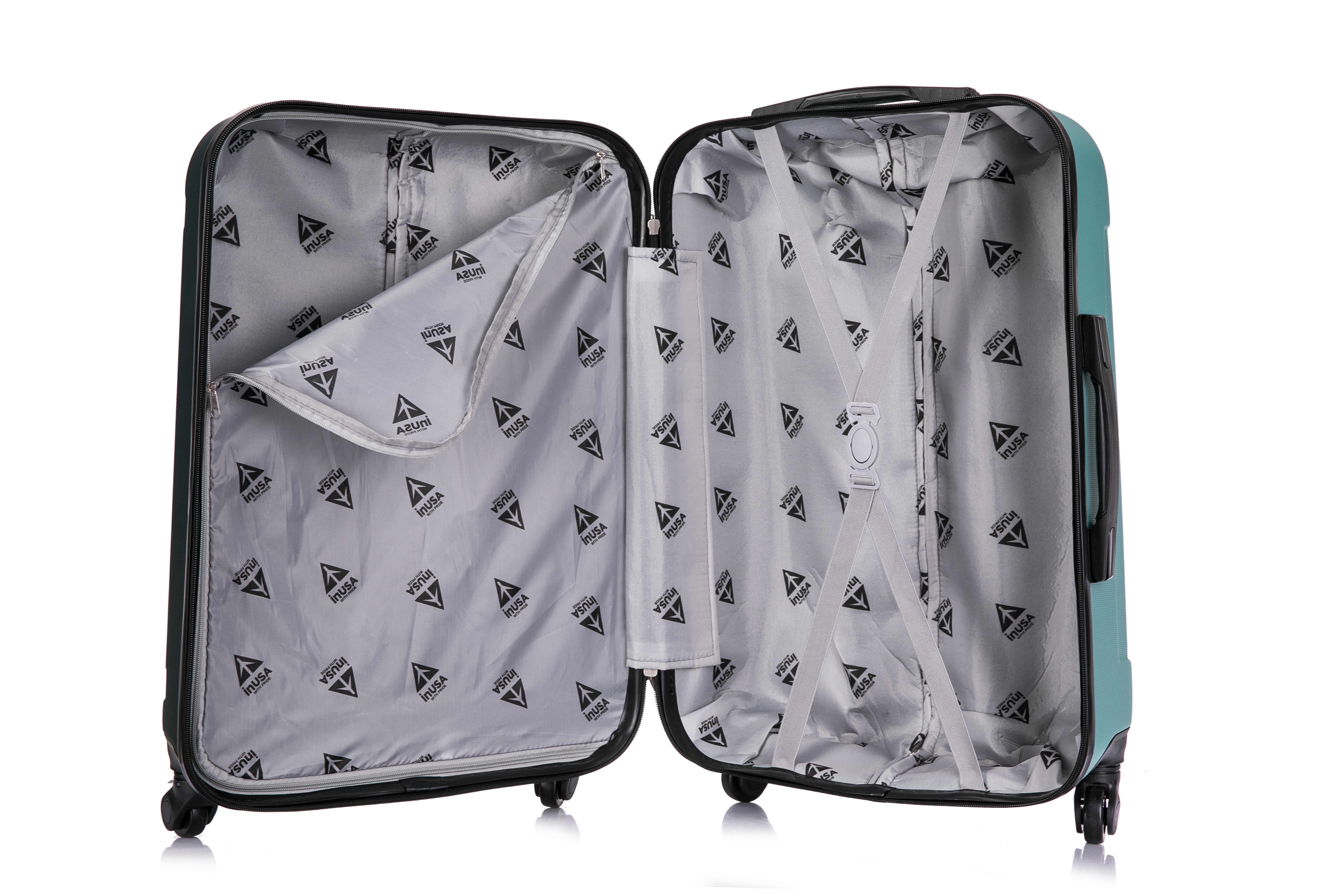 InUSA Pilot 3-Piece 20"/ 24"/ 28" Lightweight Hardside Spinner Set Luggage