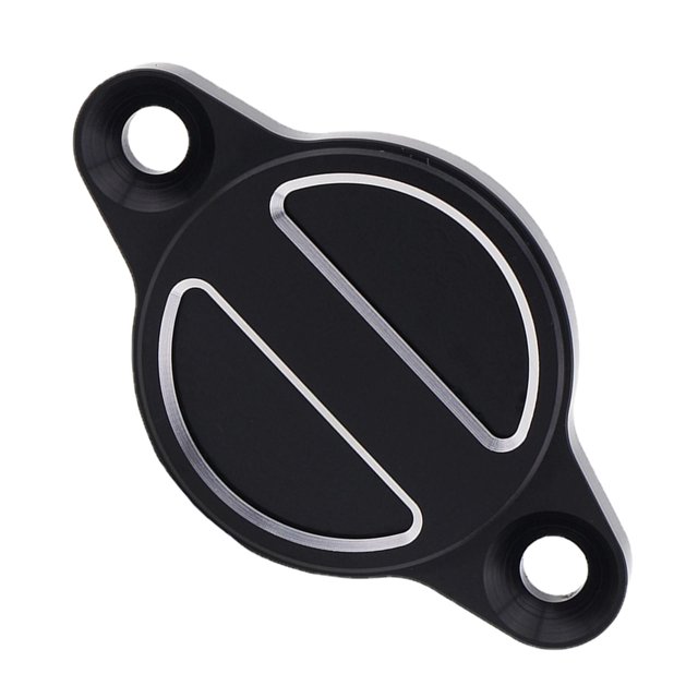 Tapas de filtro de aceite del motor Cubierta decorativa adecuada para DUCATI negro Baoblaze Cubierta de aceite del motor