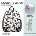 thumbnail image 5 of Dachshund and Heart Backpack Backpack for School,Cute School Bag,Schoolbag with Adjustable Shoulder Straps & Padded Back,13.8"x11.4"x6", 5 of 6