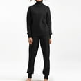 thumbnail image 4 of Lindreshi Pj Sets for Woman Fashion Women Winter Knit Long Sleeved Pants Shirt Casual Two Piece Suit, 4 of 4