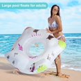 thumbnail image 2 of FANNGYX Solar Pool Float with Color-Changing Lights, Premium Inflatable Lounge Chair with 2 Cup Holders & Armrests, Adult Pool Raft for Night Swimming LG618-212, 2 of 7
