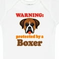 thumbnail image 4 of Inktastic Protected by a Boxer Dog Boys or Girls Baby Bodysuit, 4 of 5