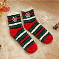 thumbnail image 2 of Fuzzy Slipper Socks for Women Winter Socks Women Tube Socks Womens Christmas Slippers Xmas Socks for Women Christmas Striped Socks Gift Slipper Socks Wool Socks for Women Gray One Size, 2 of 4