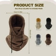 thumbnail image 6 of Sherpa Hood Ski Mask for Women and Wen, Wind-Resistant Winter Face Mask, Over Helmet Fleece Cover Hat Cap Scarf, 6 of 6