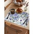 thumbnail image 4 of Placemat Spring Watercolor Flowers Hydrangea Dining Table Tableware Mats Kitchen Dish Mat Pad 4/6pcs Table Mat Home ration, 4 of 7