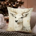 thumbnail image 5 of Tyidzon Christmas Pillow Covers Xmas Tree Decorative Throw Pillow Covers 18x18 Inch Snowman Christmas Deer Pillow Case for Couch Sofa Holiday Party Home Decor, 5 of 6