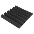 thumbnail image 4 of 24 paneles de pared de espuma acústica con cuña para estudio, con absorción de sonido, aislamiento acústico, esponja, tratamiento de absorción, baldosas., 4 of 5