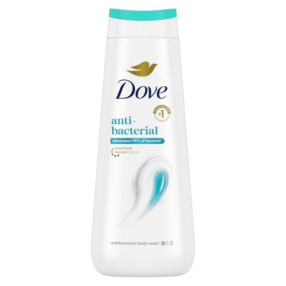 Dove Antibacterial Body Wash Moisturizing Cleanser, 20 fl oz