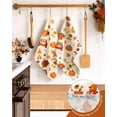 thumbnail image 3 of Flour Sack Kitchen Towels Set of 2-18x26 Cotton Dish Towels with Hanging Loop Reusable Tea Towel for Cleaning Spring Absorbent Dishcloths Cute Home Decor Housewarming, Lemon Birds, 3 of 6