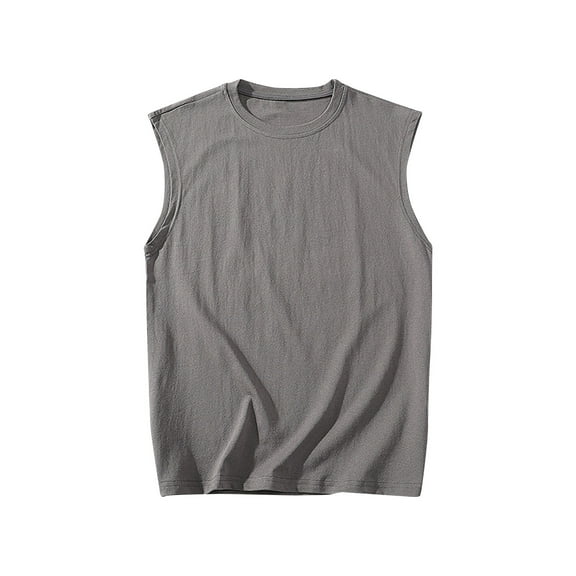 purcolt Mens Workout Athletic Tank Tops Big & Tall Basic Undershirts Crew Neck Sleeveless Tee Shirt