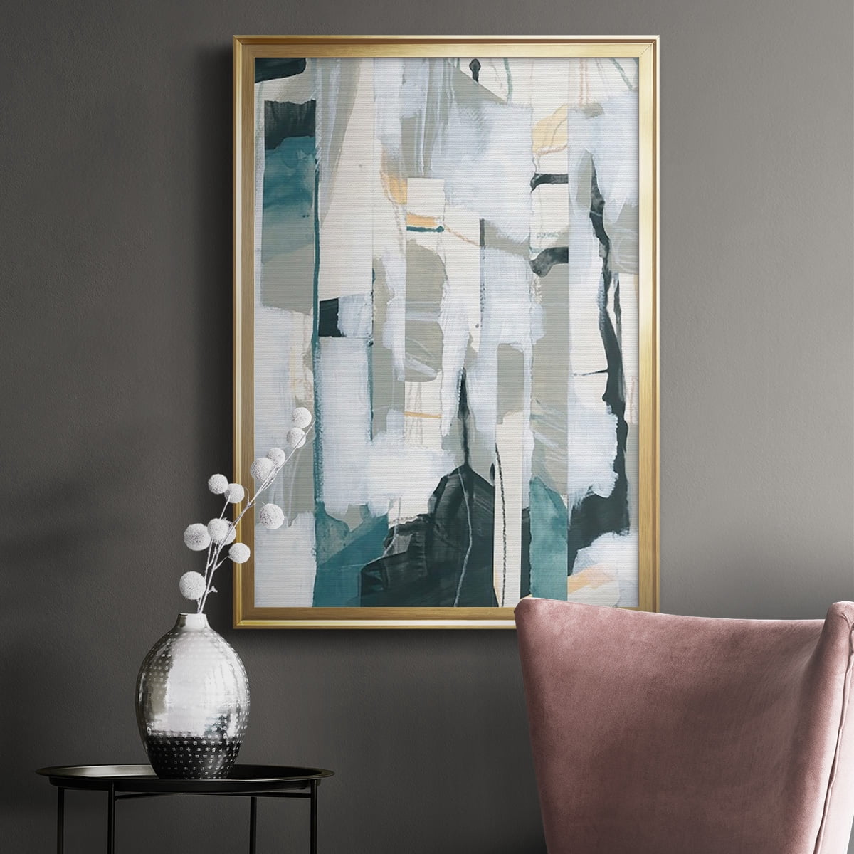 Sea Cavern Strata I Premium Framed Print, in Gold, Black, or Silver - Ready to Hang