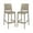 Taupe, variant on Home Square Resin 29.5" Barstool in Dark Gray - Set of 2