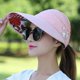 thumbnail image 2 of Sombrero de verano para mujer Shaofei plegable con flores de perla rosa, 2 of 5