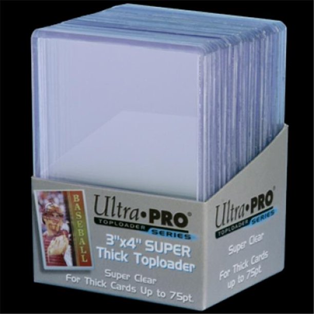 UltraPro 3 x 4 "SUPER THICK" Baseball Card Toploaders (Pack of 25 75