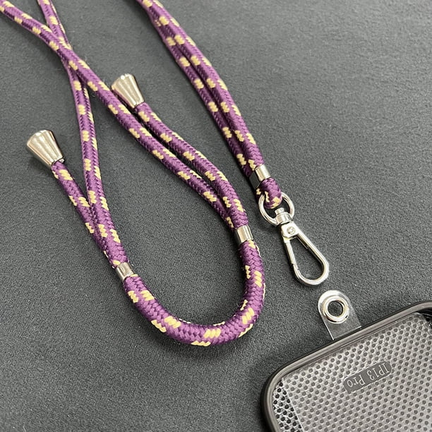 Adhesivo trasero para cordón de teléfono móvil, cordón japonés, cordón colgante oblicuo, ajustable, cuerda telescópica universal