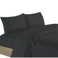 thumbnail image 2 of Bedding Collection 1200 Thread Count 100% Cotton Egyptian Quality Deep Pocket Stripe Sheet Set (Twin, Black), 2 of 2