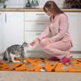 thumbnail image 3 of Halloween Cats and Brooms Pattern Kitchen Rugs Sets Of 2,Anti Fatigue Kitchen Mat Rugs Non Slip Washable,Decorative Kitchen Floor Mats for Kitchen,Sink,Laundry,17"x30"+17"x47", 3 of 7