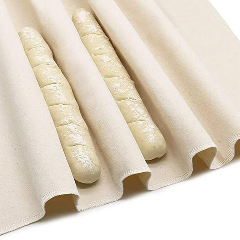 French Bread Making Kit Baguette Pan - Flax Linen Couche Cloth