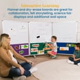thumbnail image 4 of ECR4Kids Mobile Dry-Erase and Flannel Split Room Divider, 3-Panel, School Supplies, Primary, 4 of 9