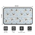 thumbnail image 5 of Pug and Footprints Door Rugs,Washable Non Slip Door Mats Indoor,Decorative Door Mats,Entry Mat Indoor for Entrance,Bedroom,Kitchen,Bathroom,30"x17", 5 of 6