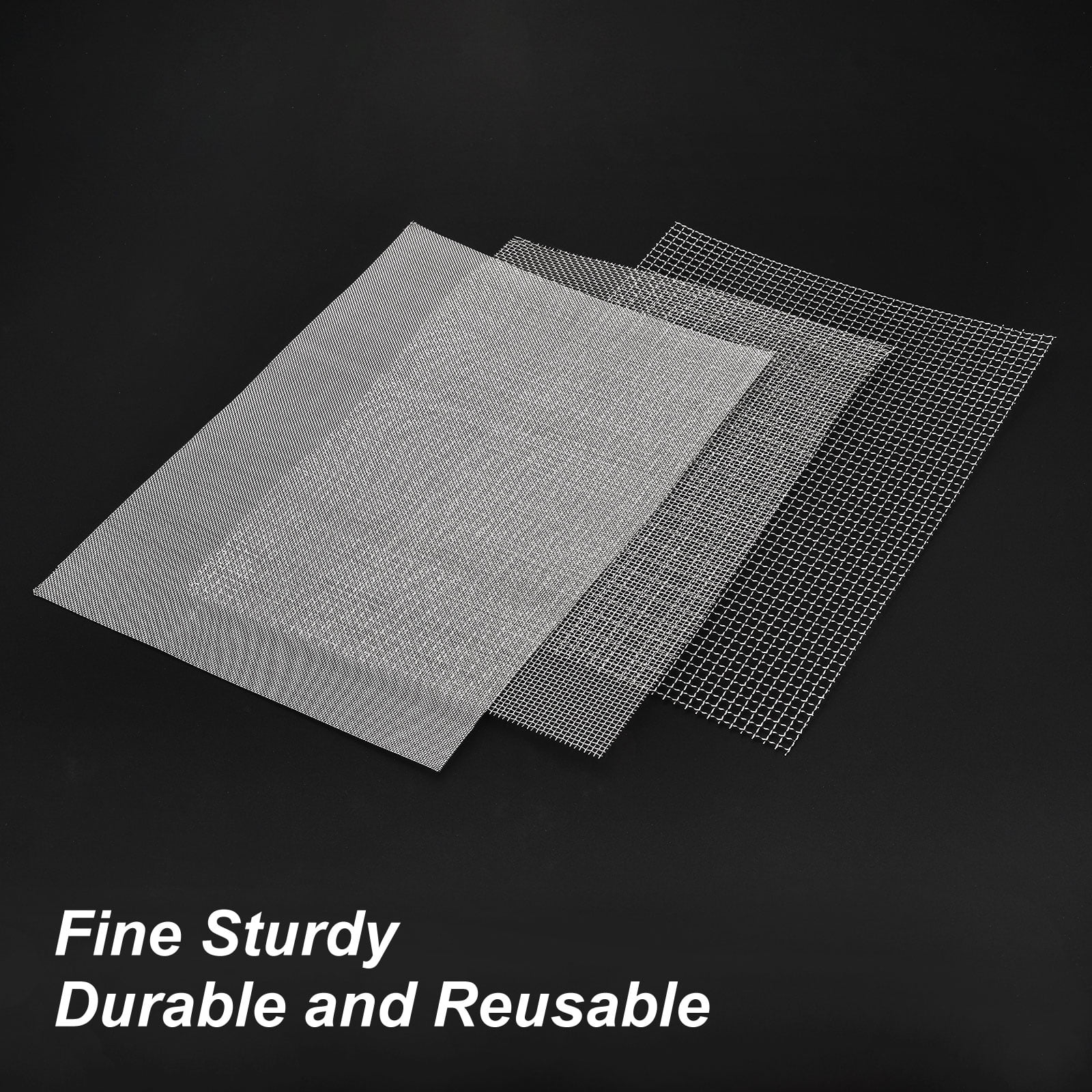 Uxcell 2pcs 5 Mesh Hardware Cloth, 23.6x11.8" Fine Wire Mesh Rust-proof Sheet for DIY Projects, Vent, Cage, Garden
