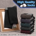 thumbnail image 3 of KOITHOT 6 Pairs Men Wool Socks Thermal Winter Warm Outdoor Work Boot Hiking Socks for Men & Women, 3 of 6